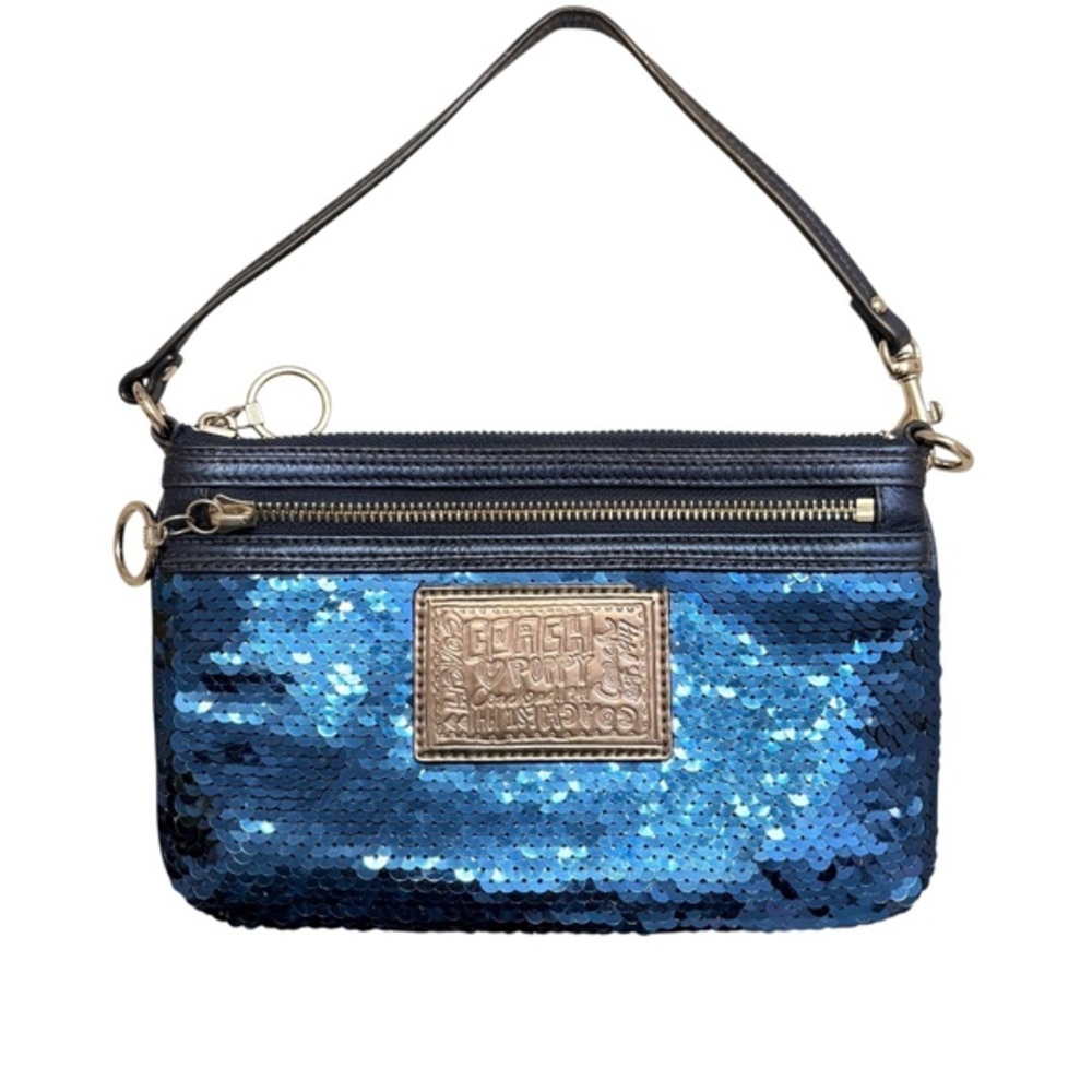 Coach vintage y2k poppy bleh metric sequined mini evening - Picture 1 of 6